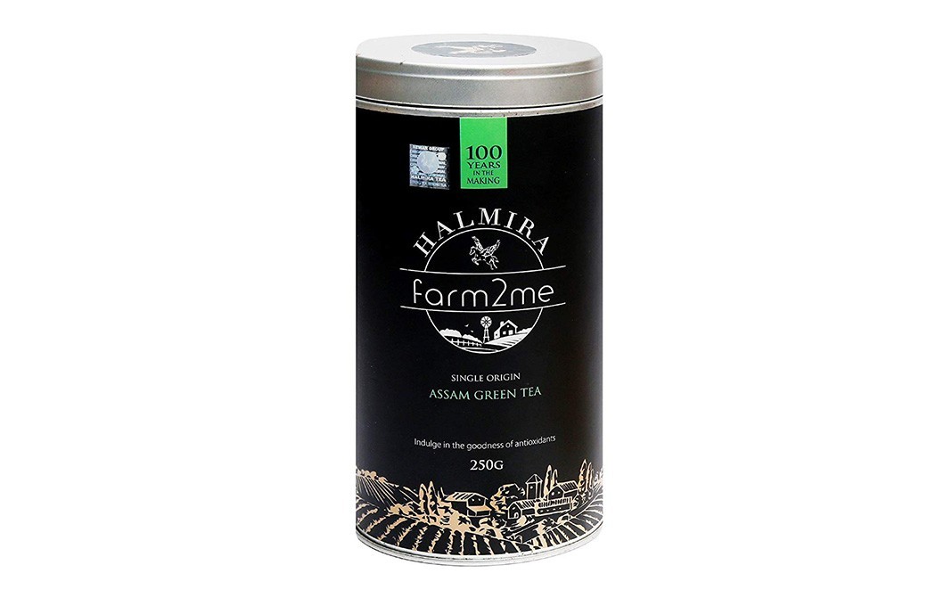 Halmira Single Origin Assam Green Tea   Container  250 grams